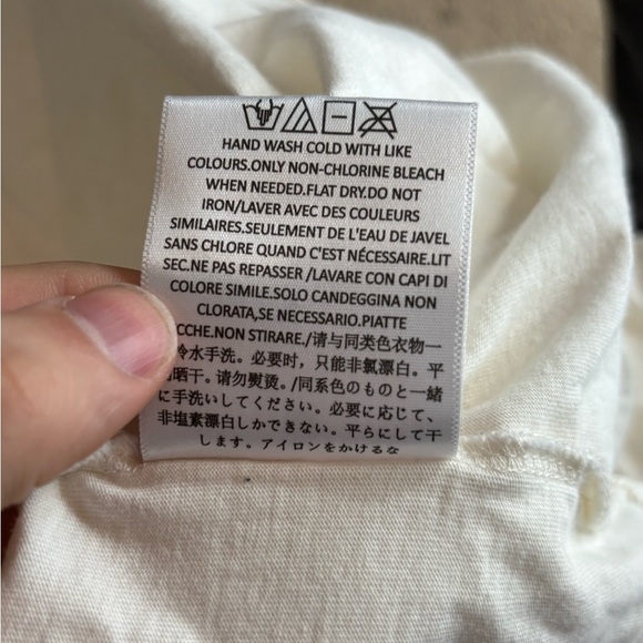 Fog Essentials Fear Of God White Oversize Long Sleeve Tee T-shirt Size Medium - Picture 14 of 16